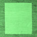Square Machine Washable Solid Emerald Green Modern Area Rugs, wshabs4685emgrn