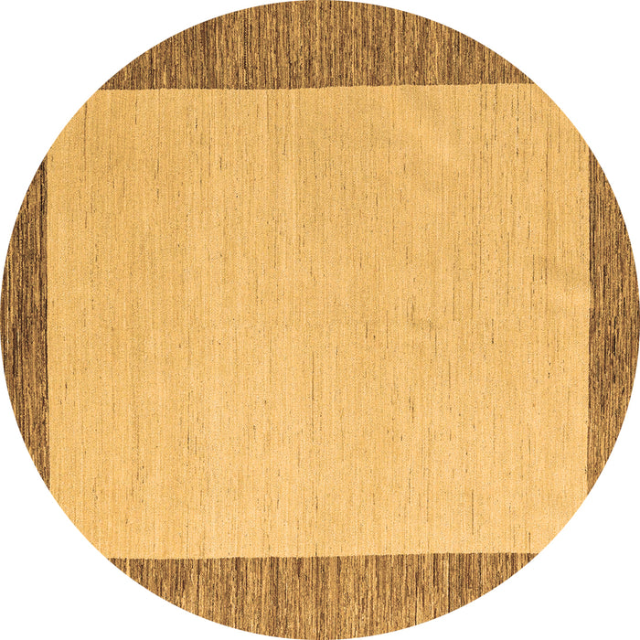Round Solid Brown Modern Rug, abs4685brn