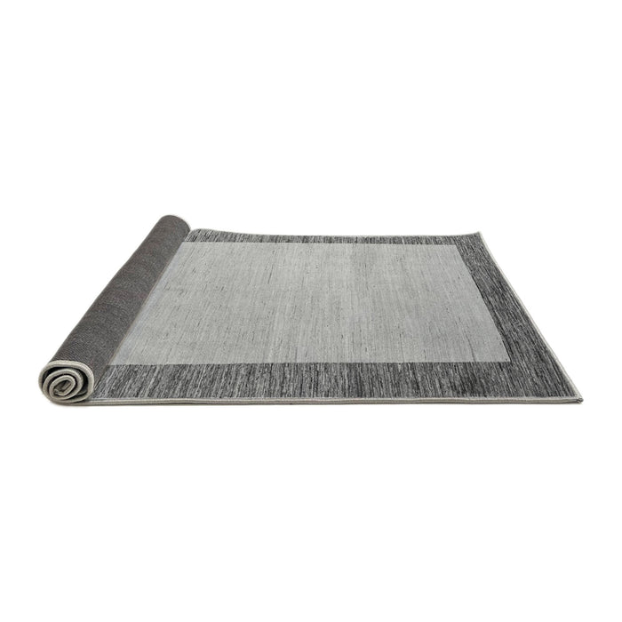 Sideview of Solid Gray Modern Rug, abs4685gry