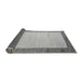 Sideview of Solid Gray Modern Rug, abs4685gry