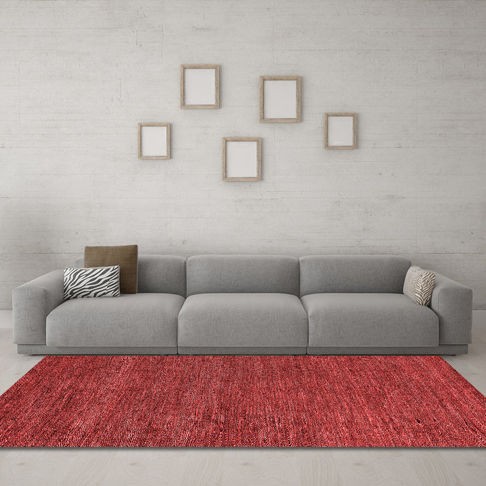 Modern Red Washable Rugs