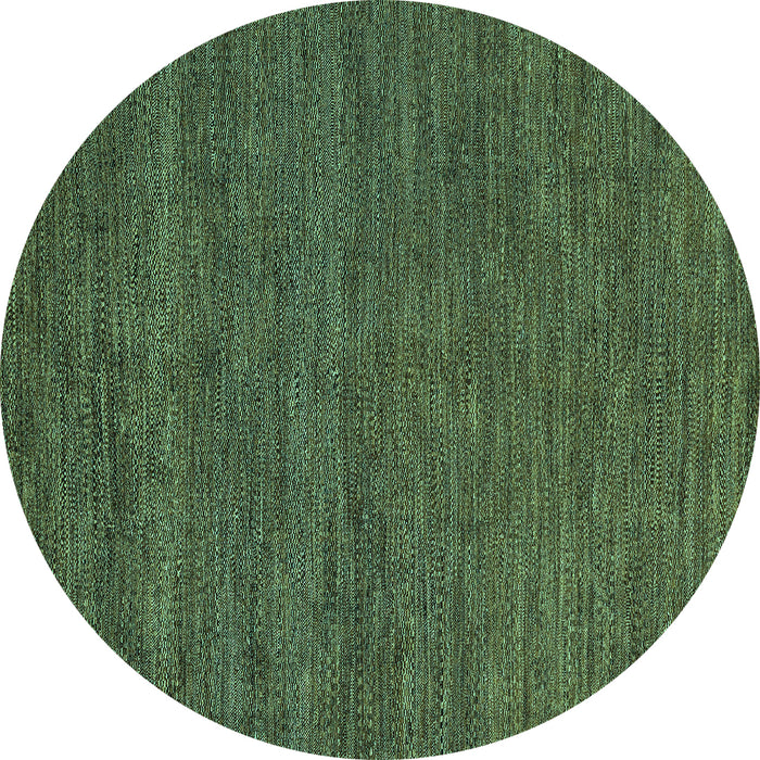 Round Abstract Turquoise Modern Rug, abs4686turq