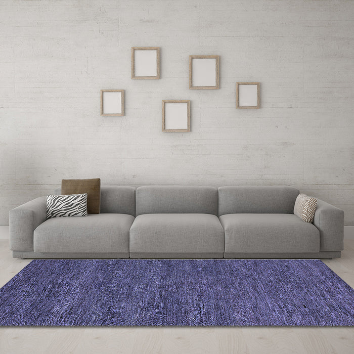Machine Washable Abstract Blue Modern Rug in a Living Room, wshabs4686blu