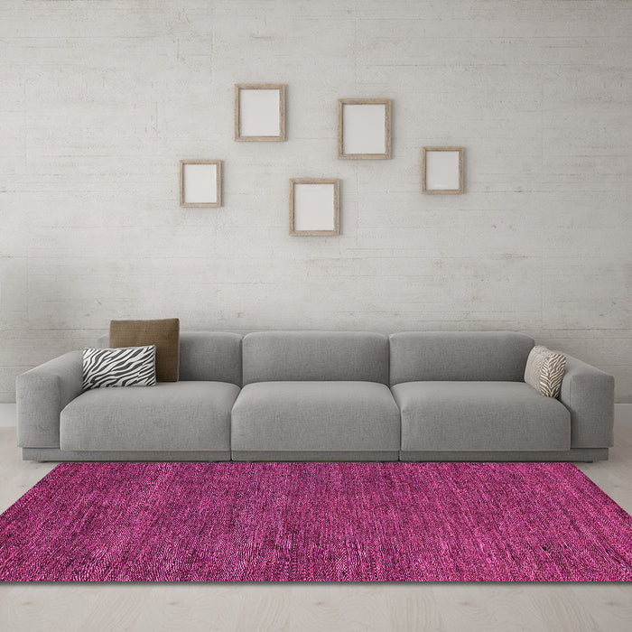 Machine Washable Abstract Pink Modern Rug in a Living Room, wshabs4686pnk