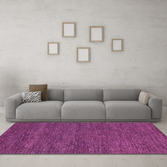 Machine Washable Abstract Purple Modern Area Rugs in a Living Room, wshabs4686pur