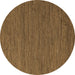 Round Machine Washable Abstract Brown Modern Rug, wshabs4687brn