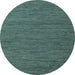 Round Abstract Light Blue Modern Rug, abs4687lblu