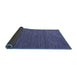 Sideview of Abstract Blue Modern Rug, abs4687blu