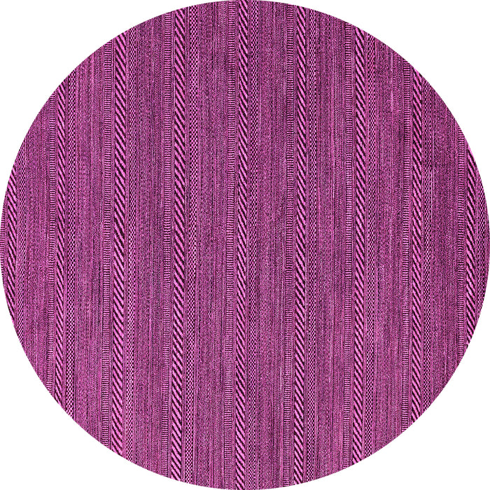 Round Machine Washable Abstract Pink Modern Rug, wshabs4687pnk