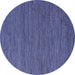 Round Machine Washable Abstract Blue Modern Rug, wshabs4687blu