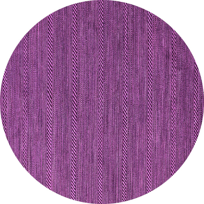 Round Machine Washable Abstract Purple Modern Area Rugs, wshabs4687pur