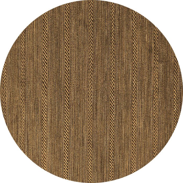 Round Abstract Brown Modern Rug, abs4687brn
