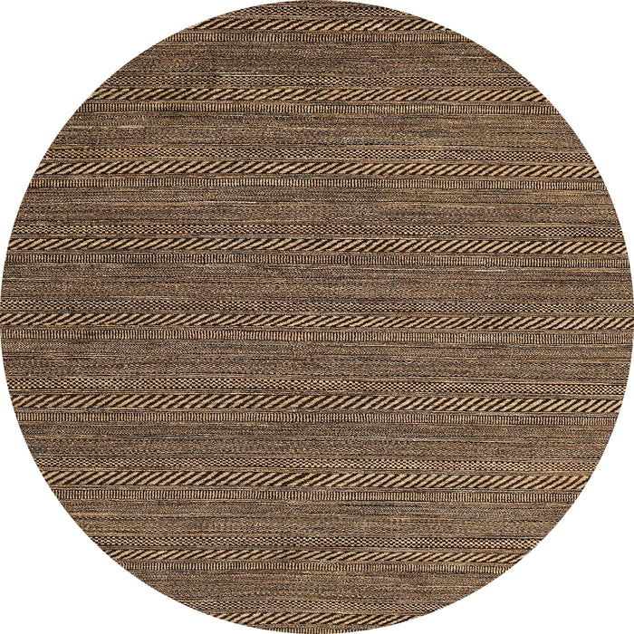 Round Machine Washable Abstract Night Red Rug, wshabs4687