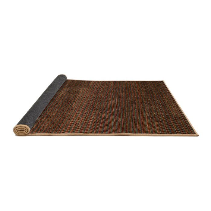 Sideview of Abstract Red Modern Rug, abs4688