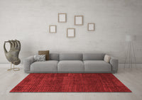 Machine Washable Abstract Red Modern Rug, wshabs4688red