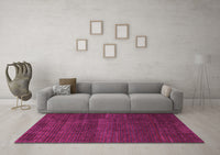 Machine Washable Abstract Pink Modern Rug, wshabs4688pnk