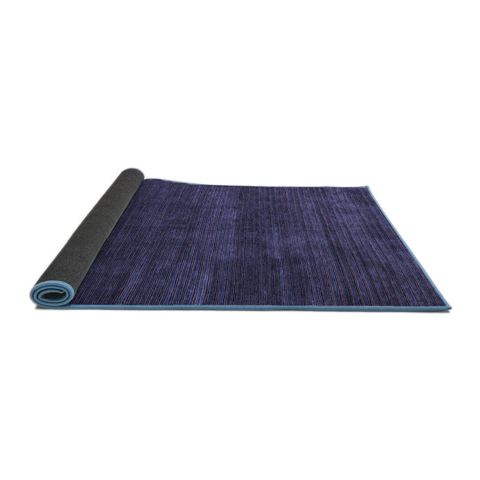 Sideview of Abstract Blue Modern Rug, abs4688blu