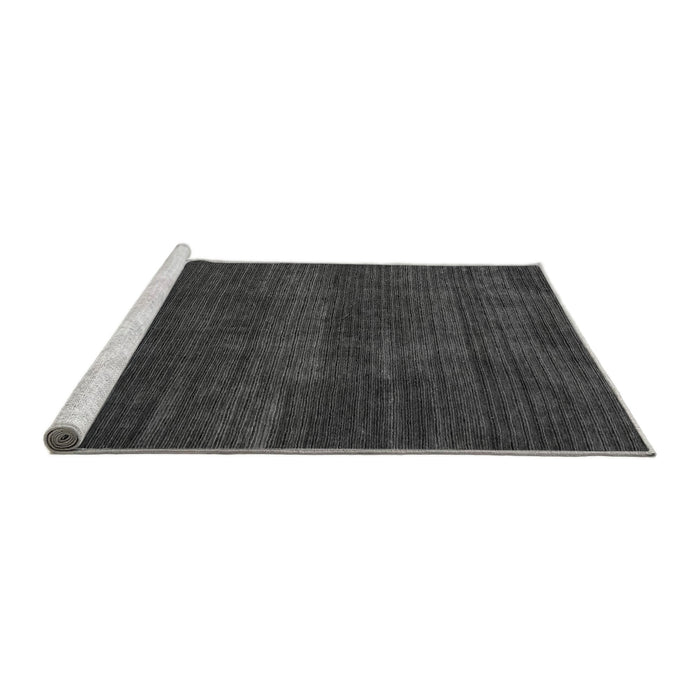 Sideview of Machine Washable Abstract Gray Modern Rug, wshabs4688gry