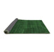 Sideview of Abstract Emerald Green Modern Rug, abs4688emgrn