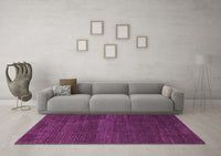 Machine Washable Abstract Purple Modern Rug, wshabs4688pur