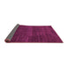 Sideview of Abstract Pink Modern Rug, abs4688pnk