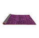 Sideview of Abstract Purple Modern Rug, abs4688pur