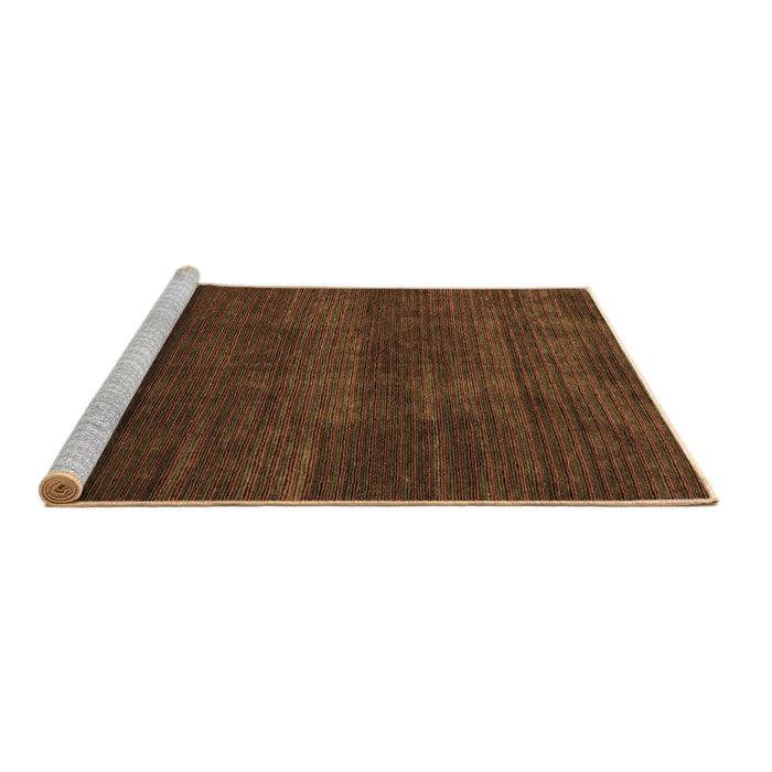 Sideview of Machine Washable Abstract Brown Modern Rug, wshabs4688brn