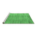 Sideview of Machine Washable Abstract Emerald Green Modern Area Rugs, wshabs4689emgrn