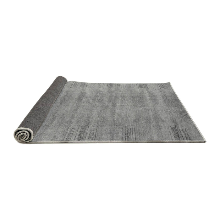 Sideview of Abstract Gray Modern Rug, abs4689gry