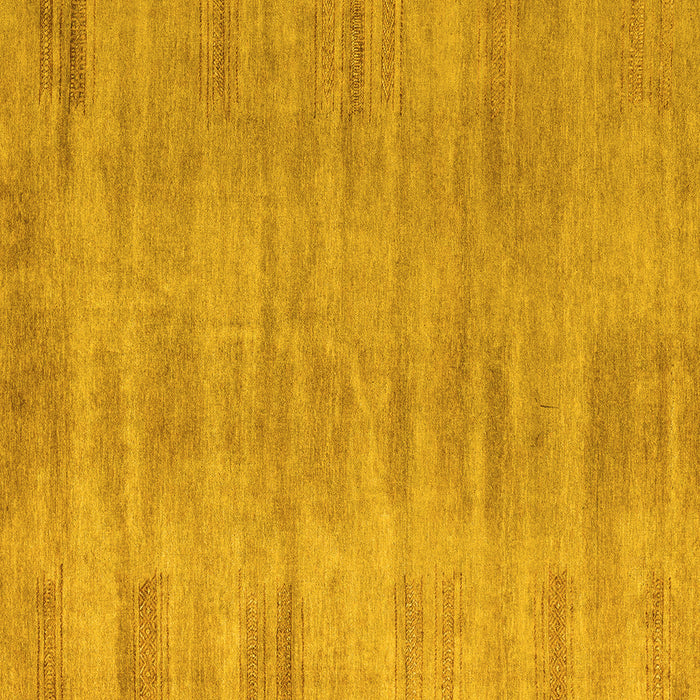 Square Abstract Yellow Modern Rug, abs4689yw