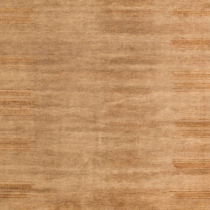 Square Machine Washable Abstract Orange Rug, wshabs4689