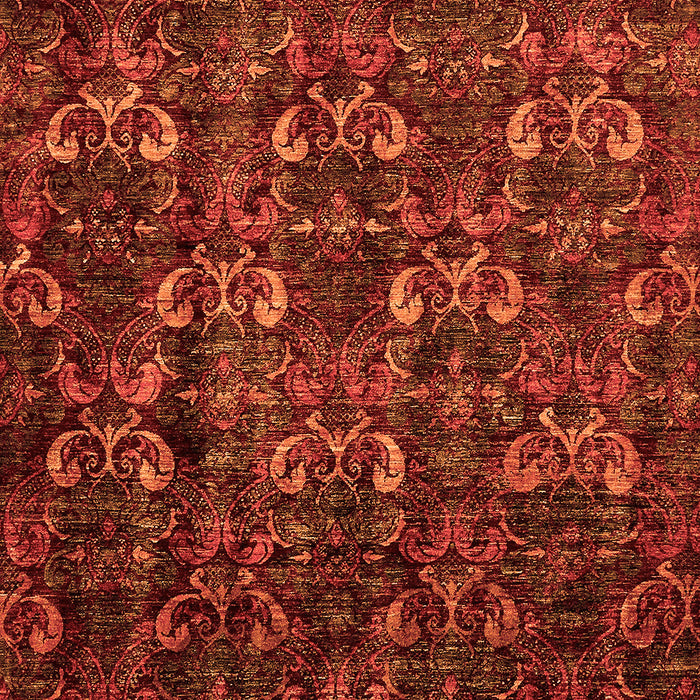 Machine Washable Abstract Orange Modern Area Rugs, wshabs468org