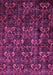 Machine Washable Abstract Purple Modern Area Rugs, wshabs468pur