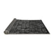 Sideview of Abstract Gray Modern Rug, abs468gry