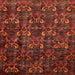 Square Abstract Dark Red Modern Rug, abs468