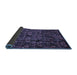 Sideview of Abstract Blue Modern Rug, abs468blu