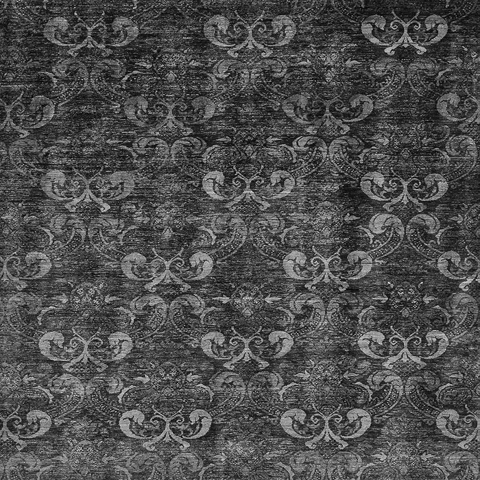 Square Machine Washable Abstract Gray Modern Rug, wshabs468gry