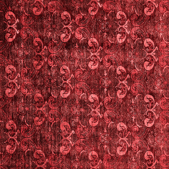 Machine Washable Abstract Red Modern Rug, wshabs468red