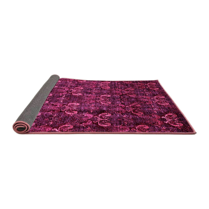 Sideview of Abstract Pink Modern Rug, abs468pnk