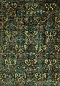 Abstract Turquoise Modern Rug, abs468turq