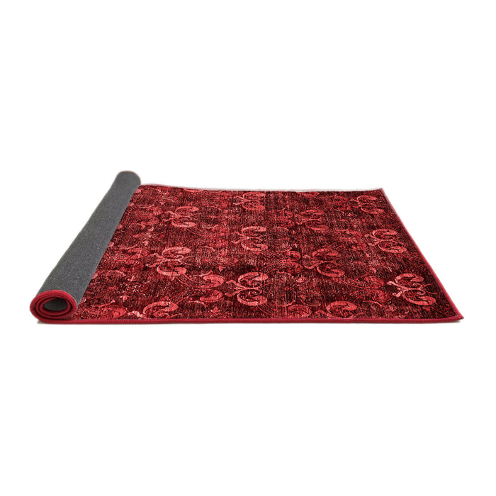Abstract Red Modern Area Rugs