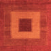 Square Abstract Orange Modern Rug, abs4690org