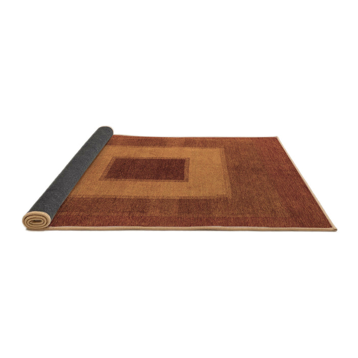 Sideview of Abstract Brown Modern Rug, abs4690brn