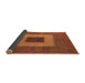 Sideview of Abstract Brown Modern Rug, abs4690brn