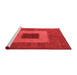 Modern Red Washable Rugs