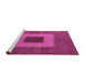 Sideview of Machine Washable Abstract Purple Modern Area Rugs, wshabs4690pur