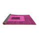 Sideview of Abstract Purple Modern Rug, abs4690pur