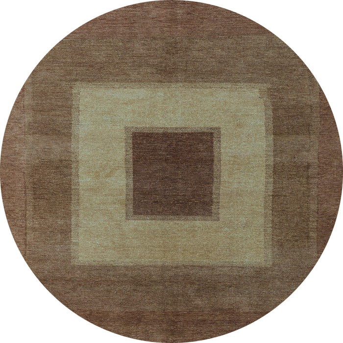 Round Machine Washable Abstract Light Blue Modern Rug, wshabs4690lblu