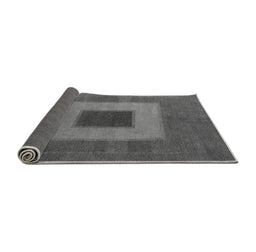 Sideview of Abstract Gray Modern Rug, abs4690gry