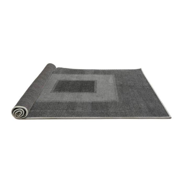 Sideview of Abstract Gray Modern Rug, abs4690gry